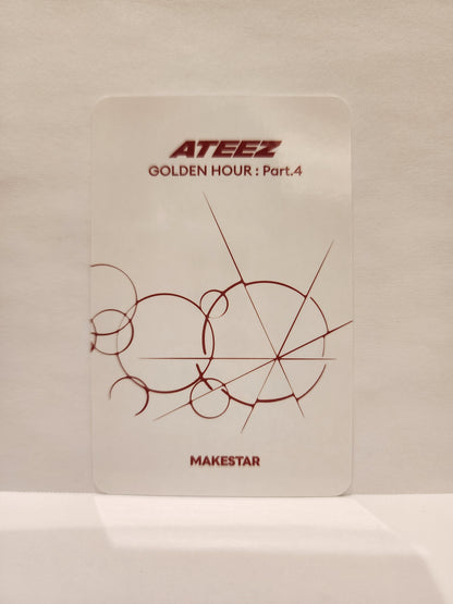 Wooyoung Makestar Lucky Draw 1.2 Kittyz ver. Golden Hour part 4 ATEEZ