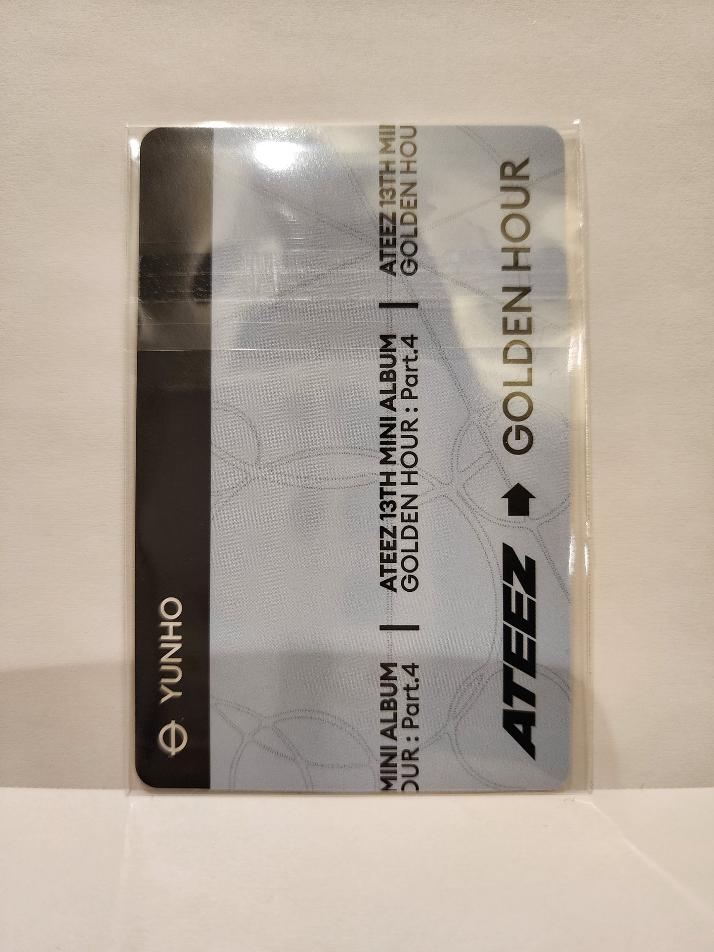 Yunho PVC Photocard Holder Soundwave Pop-up merch Golden Hour part 4 ATEEZ
