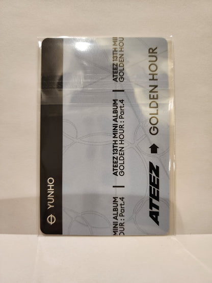 Yunho PVC Photocard Holder Soundwave Pop-up merch Golden Hour part 4 ATEEZ