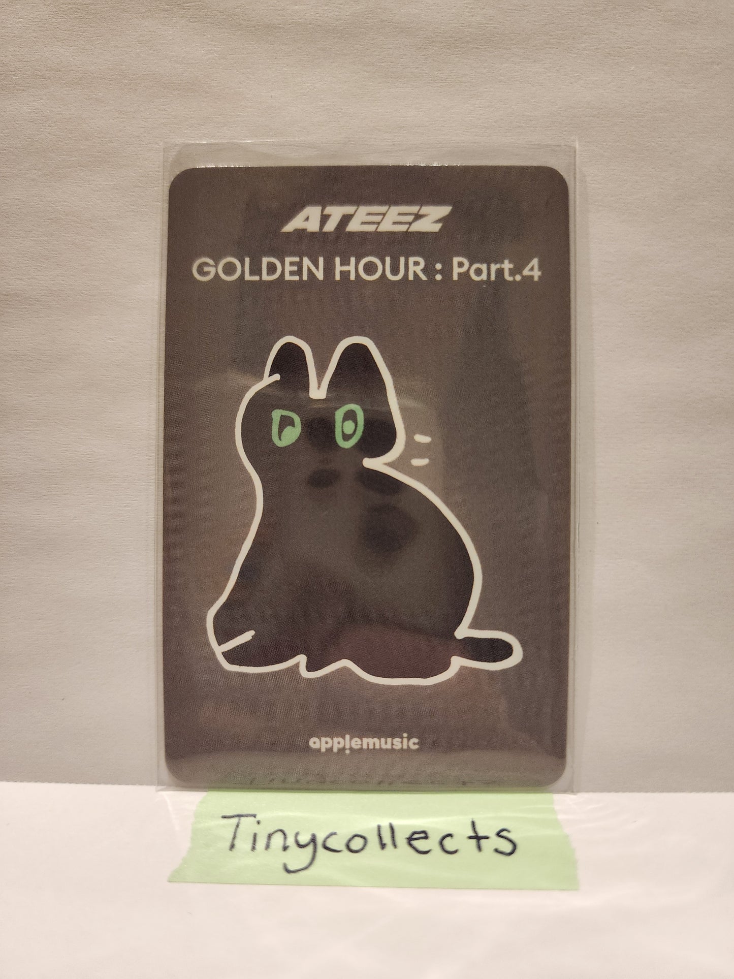 Wooyoung Apple Music Lucky Draw 1.1 Mini-teez ver. Golden Hour part 4 ATEEZ