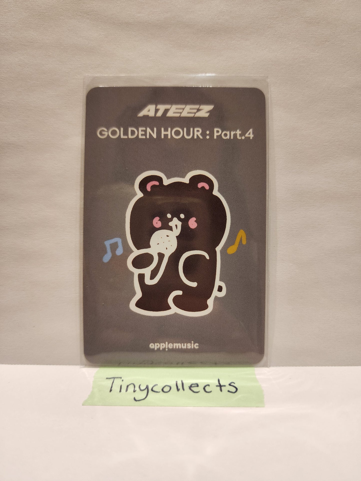 Jongho Apple Music Lucky Draw 1.1 Mini-teez ver. Golden Hour part 4 ATEEZ