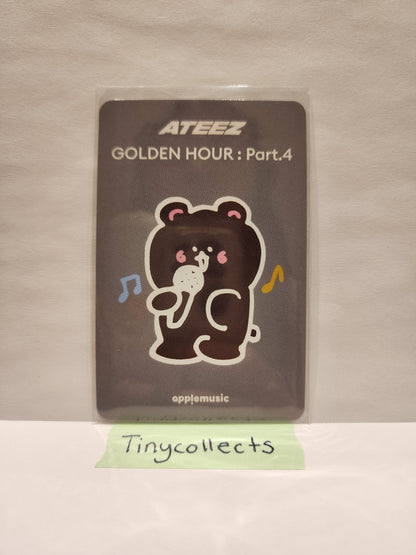 Jongho Apple Music Lucky Draw 1.1 Mini-teez ver. Golden Hour part 4 ATEEZ