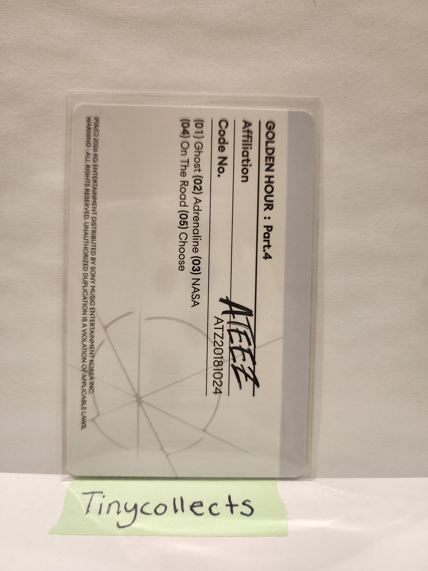 Yeosang Z ver. Z album incl. Golden Hour part 4 ATEEZ