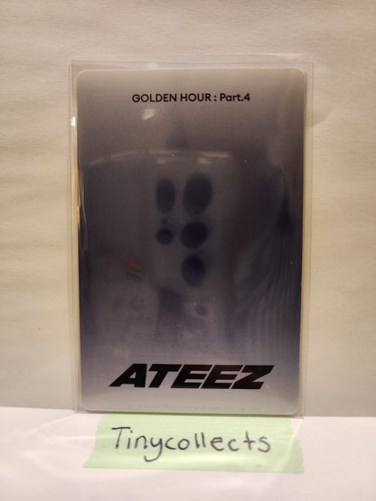 Wooyoung Photocard A poca incl. Golden Hour part 4 ATEEZ