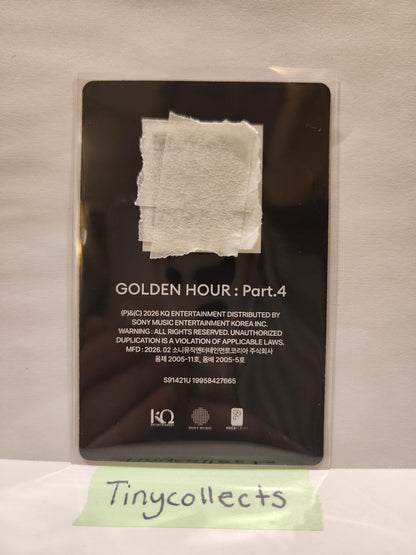 Hongjoong Z ver. QR poca incl. Golden Hour part 4 ATEEZ