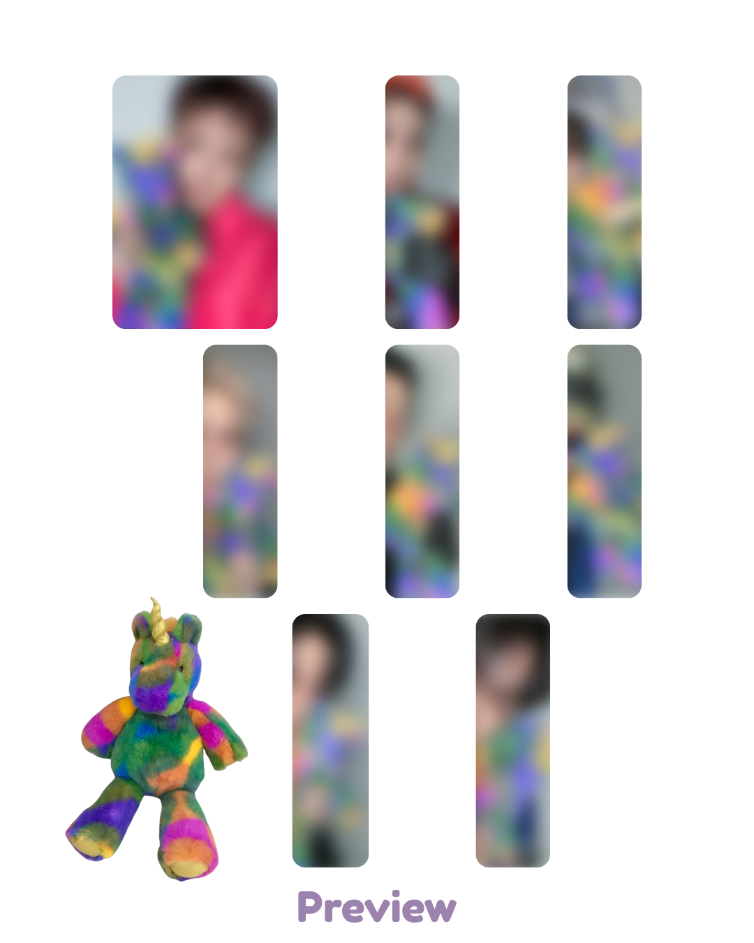 Set/OT8 Fromm 2.1 Unicorn ver. Fansign Benefit Golden Hour part 5 ATEEZ