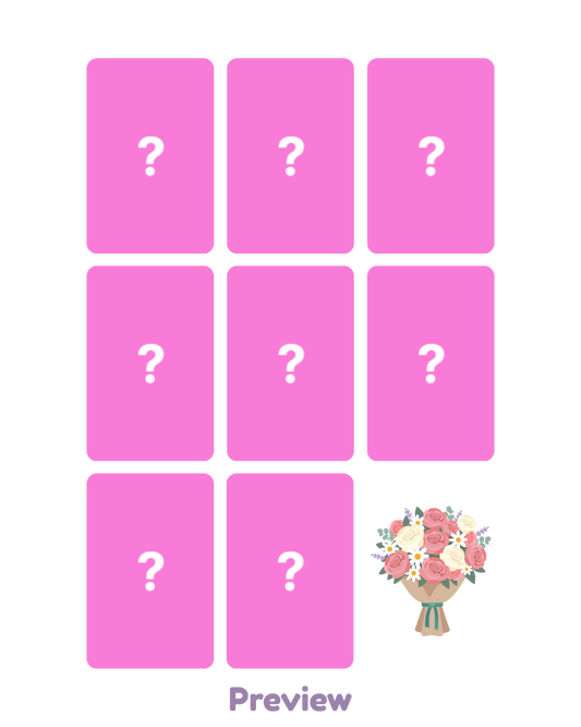 Set/OT8 Toktoq 1.2 Bouquet ver. POB double-sided Golden Hour part 5 ATEEZ