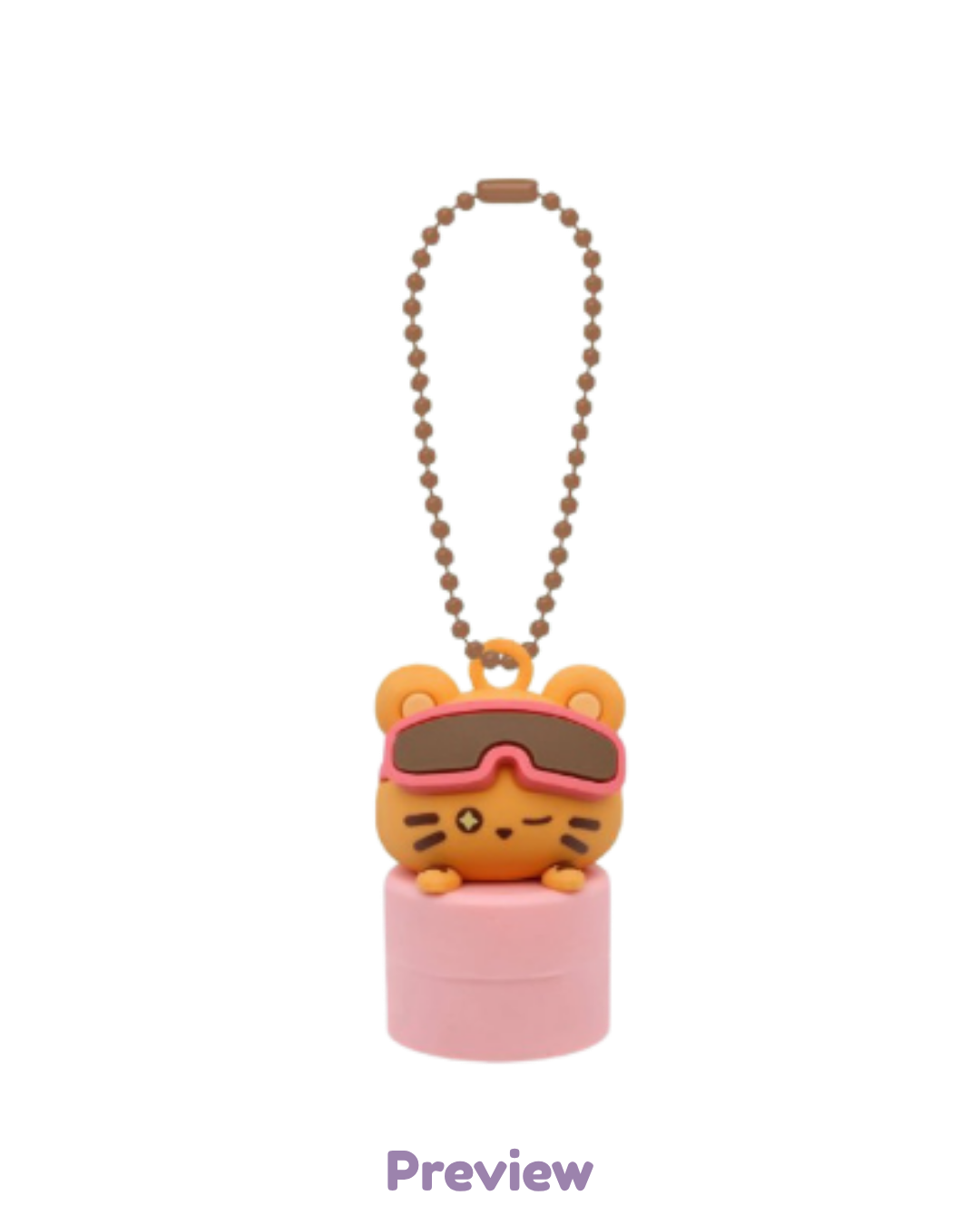 Blue Drift Lip Cap Keyring Merch 8th Anniversary Exhibition ATEEZ