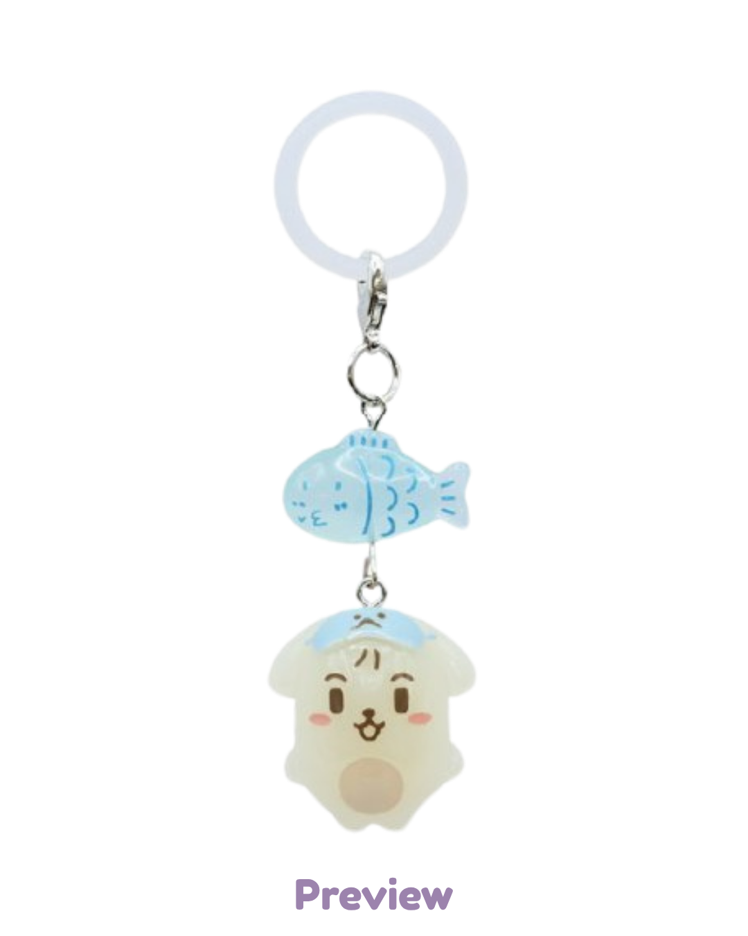 Blue Drift Lucky Fish Charm Merch 8th Anniversary Exhibition ATEEZ