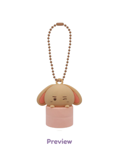 Blue Drift Lip Cap Keyring Merch 8th Anniversary Exhibition ATEEZ