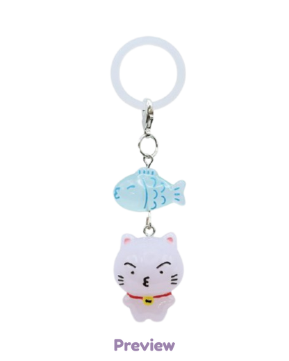 Blue Drift Lucky Fish Charm Merch 8th Anniversary Exhibition ATEEZ