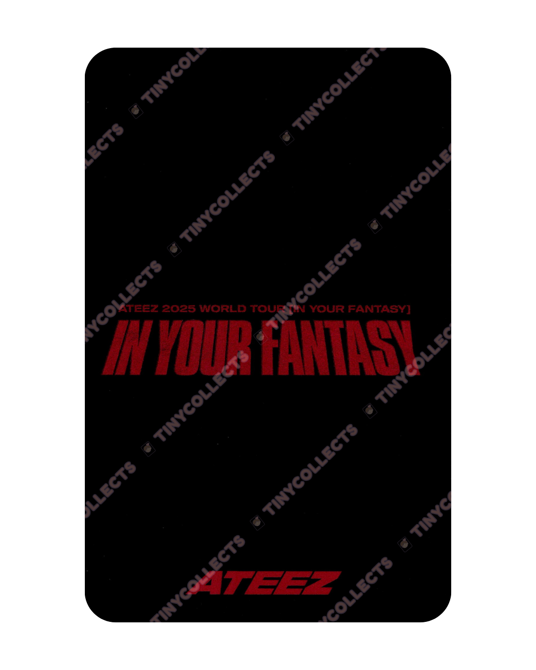 Seonghwa IYF Tour Japan Trading Card ver. 2 merch ATEEZ