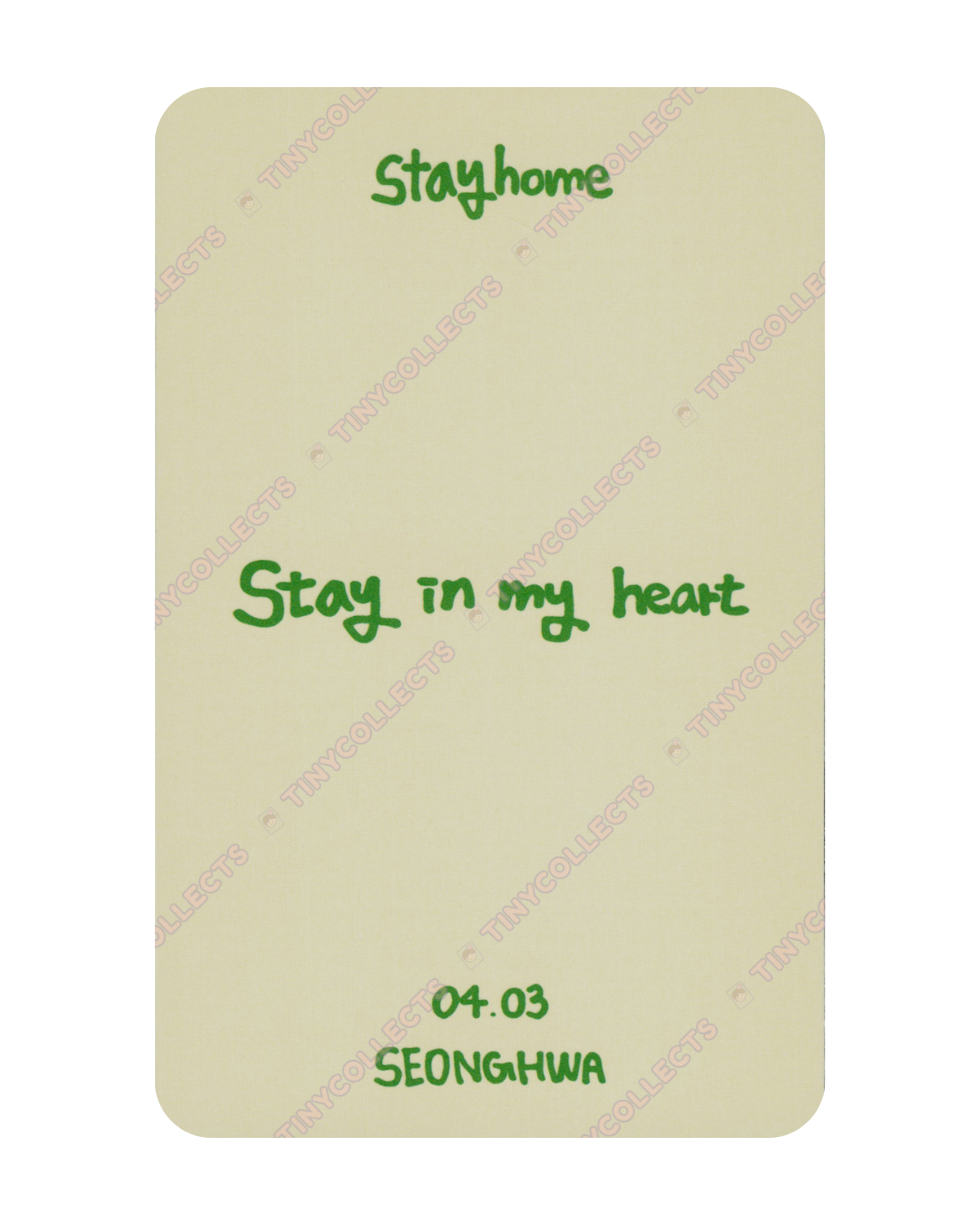 Seonghwa Stay Home 2021 HBD Merch incl. ver. A ATEEZ