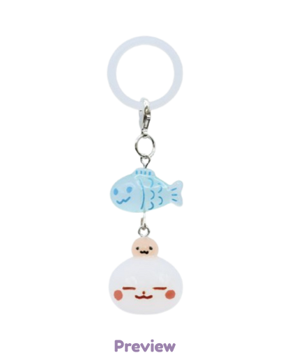 Blue Drift Lucky Fish Charm Merch 8th Anniversary Exhibition ATEEZ
