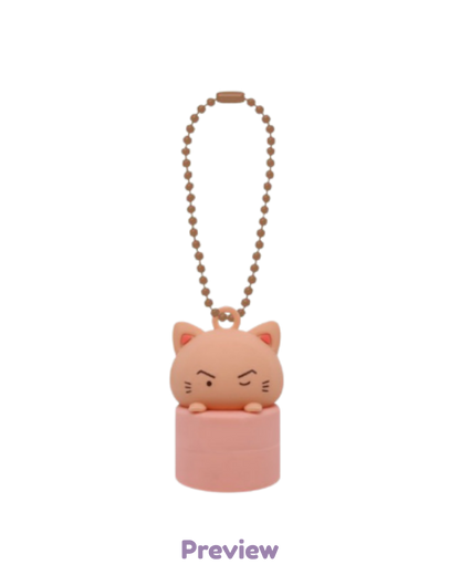 Blue Drift Lip Cap Keyring Merch 8th Anniversary Exhibition ATEEZ