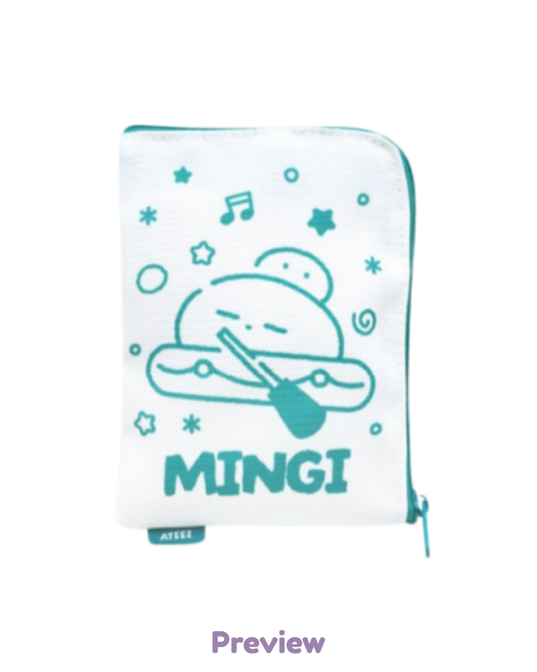 Blue Drift Mini Pouch Merch 8th Anniversary Exhibition ATEEZ