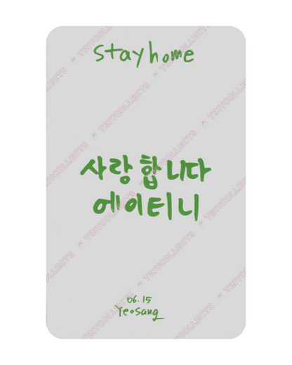 Yeosang Stay Home 2021 HBD Merch incl. ver. A ATEEZ