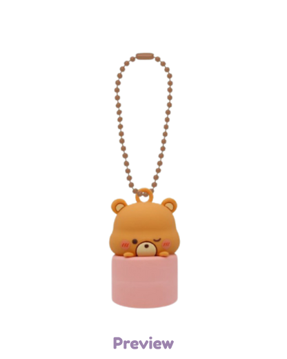 Blue Drift Lip Cap Keyring Merch 8th Anniversary Exhibition ATEEZ