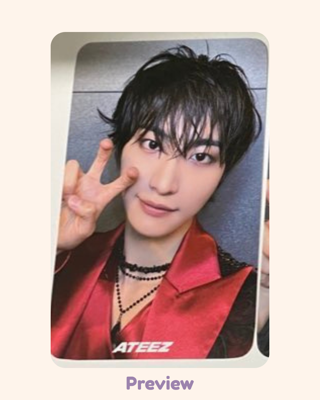 Seonghwa Atiny Zone in Seoul double-sided In Your Fantasy Tour ATEEZ