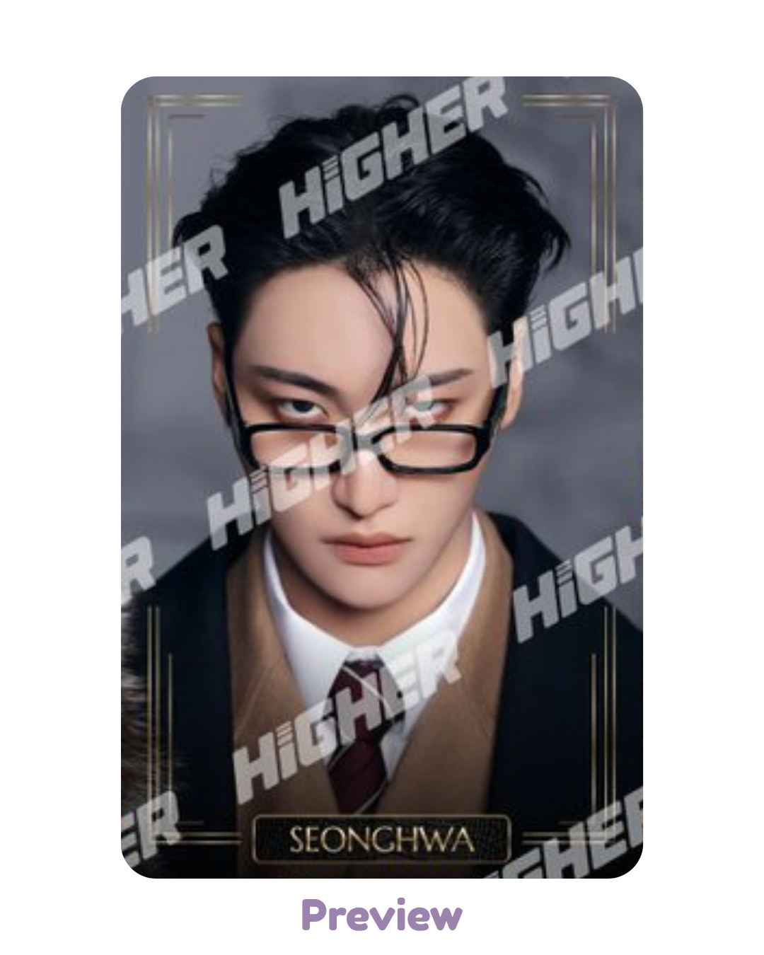 Seonghwa Higher Timepiece Adrenaline Theme C ver. Golden Hour part 4 ATEEZ