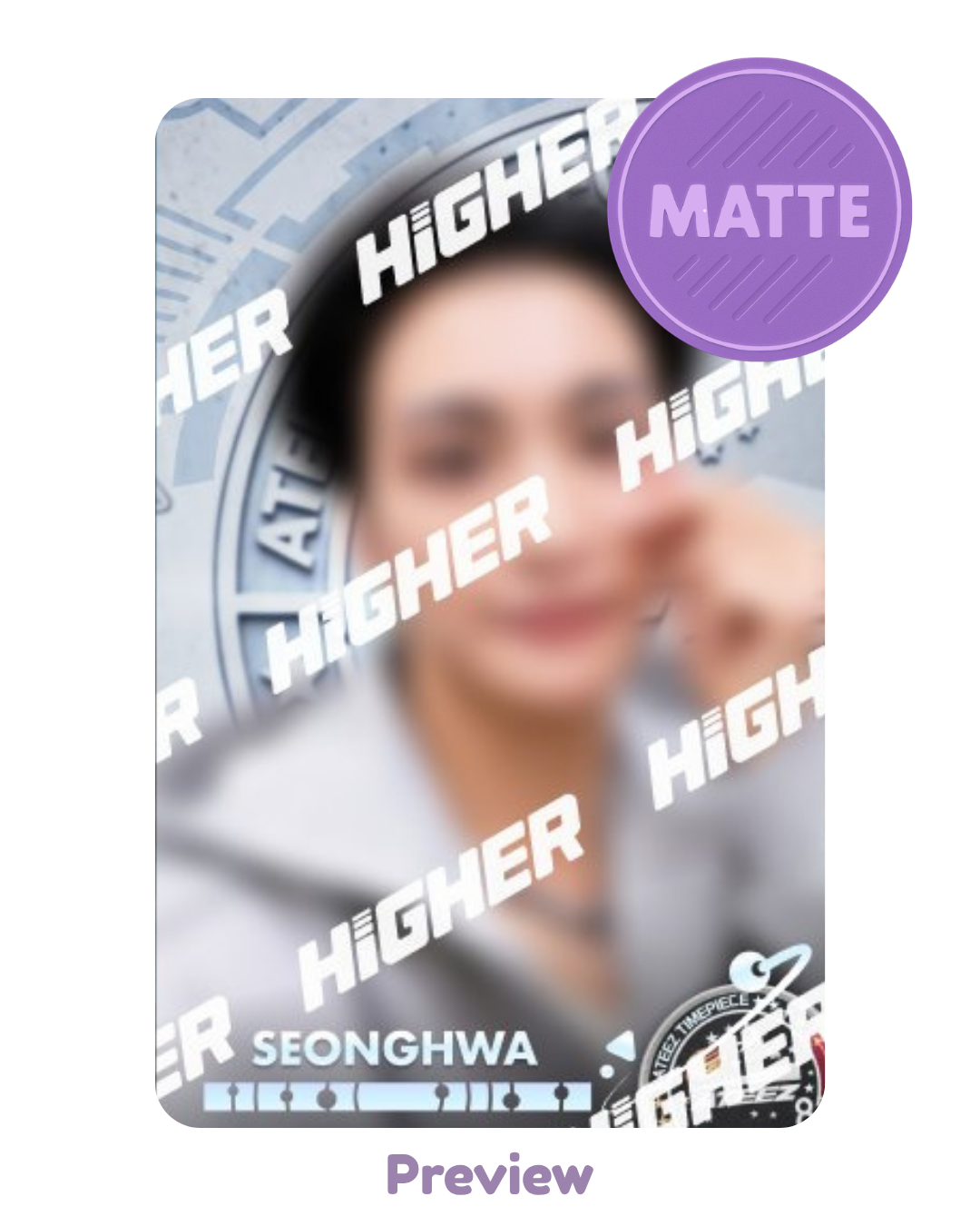Seonghwa Higher Timepiece NASA selfie SPACE ver. Matte Golden Hour part 4 ATEEZ