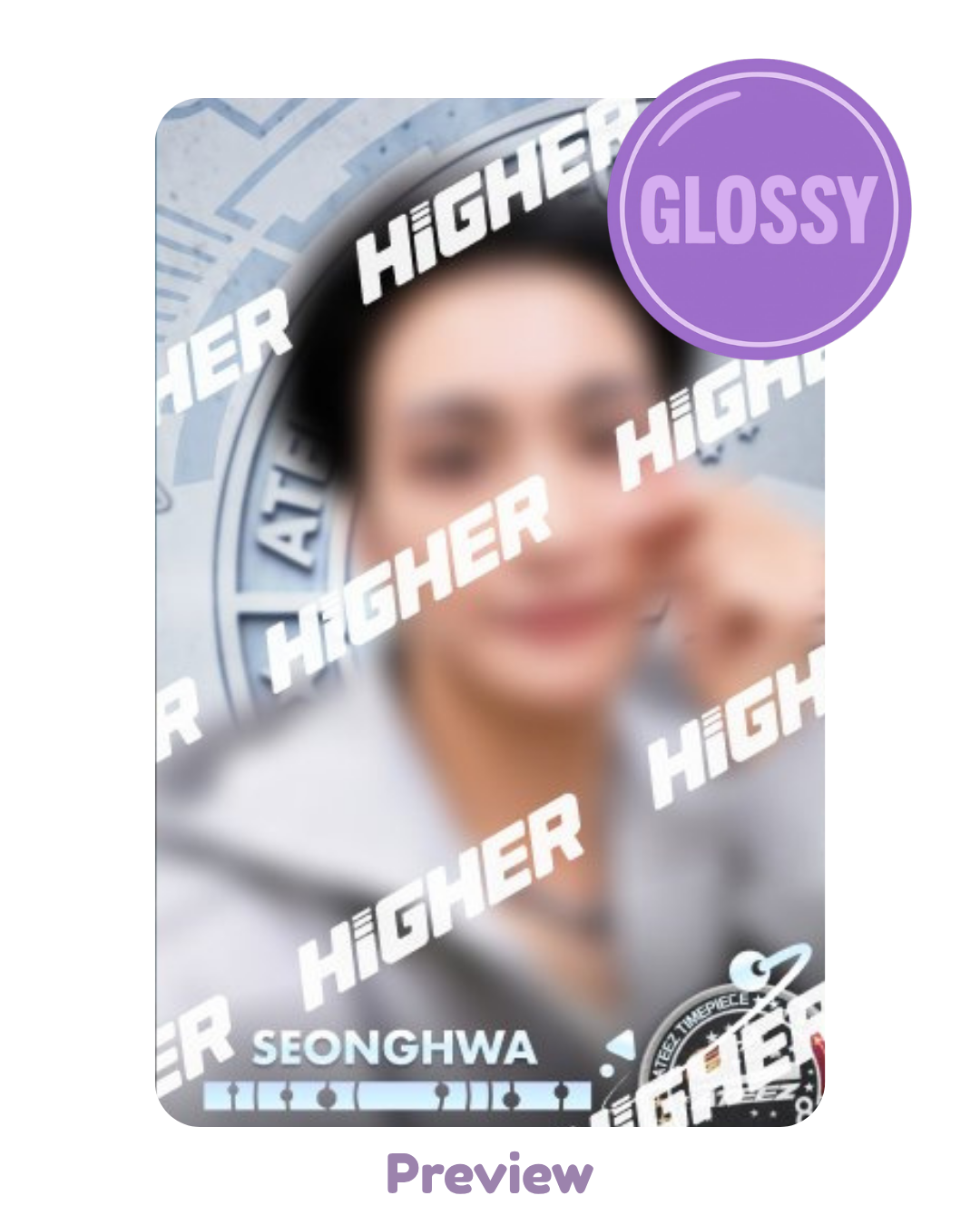 Seonghwa Higher Timepiece NASA selfie SPACE ver. Glossy Golden Hour part 4 ATEEZ