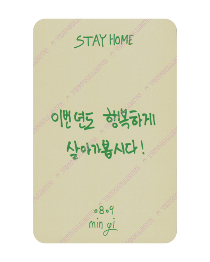 Mingi Stay Home 2021 HBD Merch incl. ver. A ATEEZ