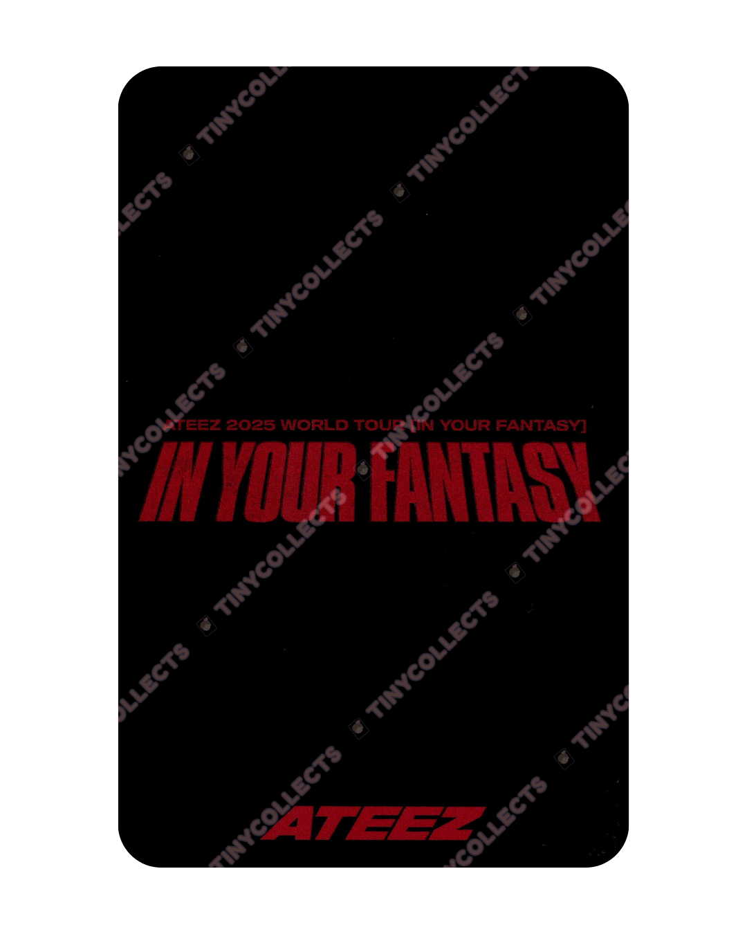 Yeosang IYF Tour Japan Trading Card ver. 2 merch ATEEZ