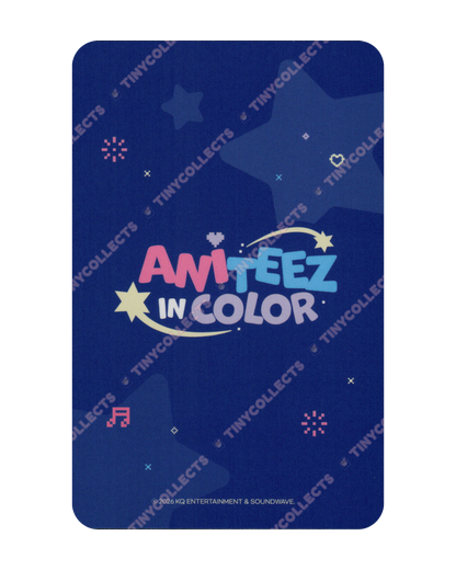 Wooyoung Trading Card 1 Aniteez in Color ATEEZ