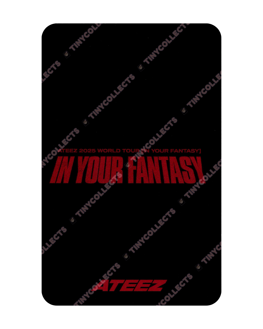 San IYF Tour Japan Trading Card ver. 3 merch ATEEZ