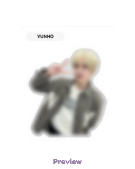 Yunho Apple Music Lucky Draw 1.2 Sticker ver. Golden Hour part 5 ATEEZ