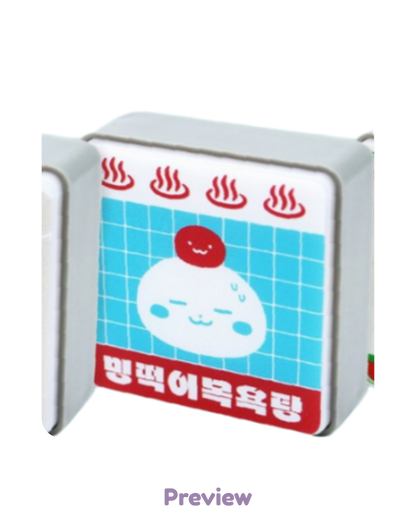 Blue Drift LED Sign Magnet Merch 8th Anniversary Exhibition ATEEZ