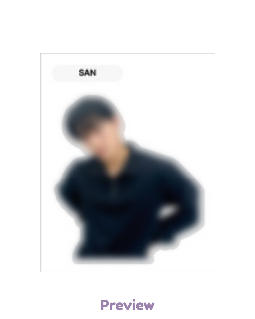 San Apple Music Lucky Draw 1.2 Sticker ver. Golden Hour part 5 ATEEZ