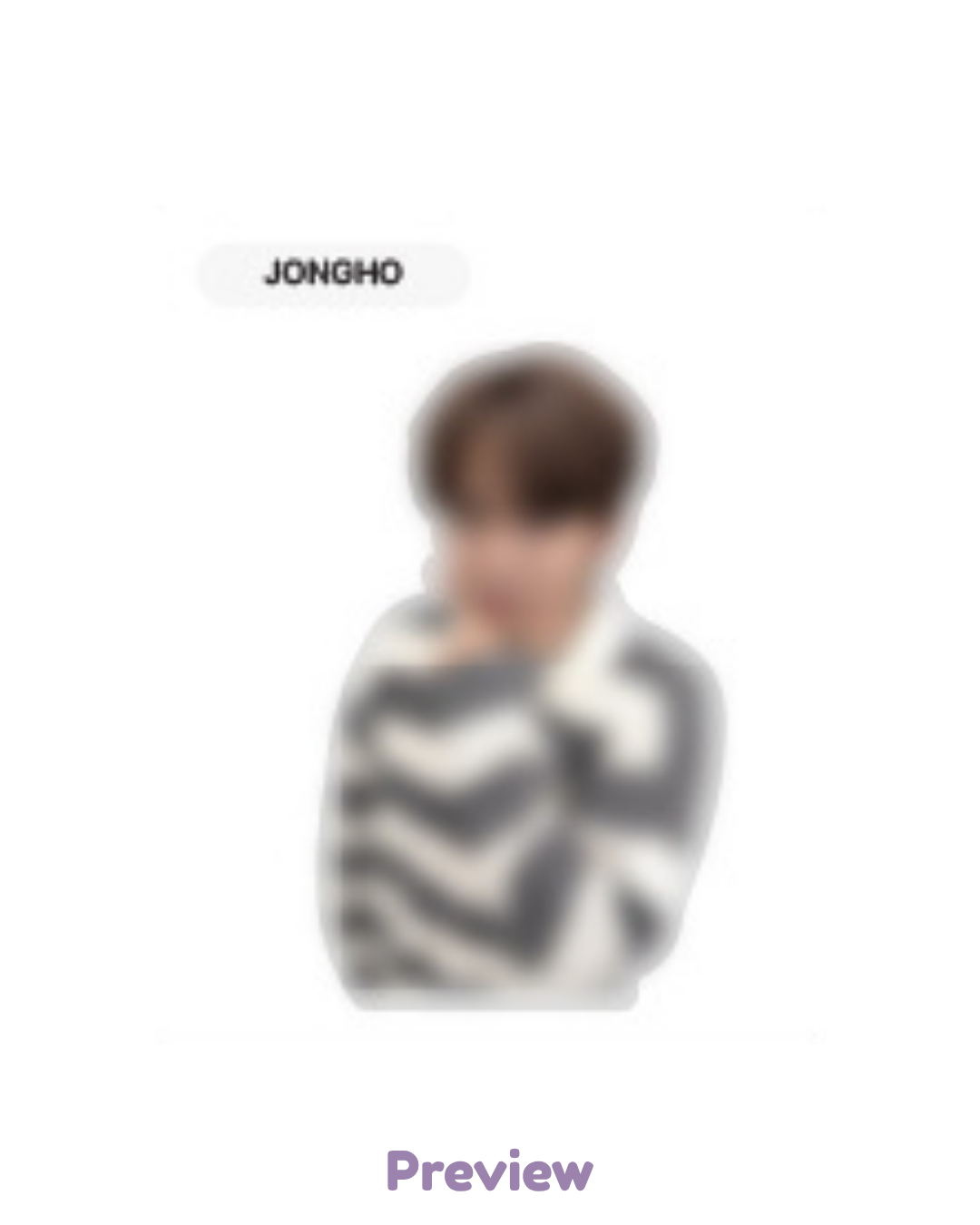 Jongho Apple Music Lucky Draw 1.2 Sticker ver. Golden Hour part 5 ATEEZ