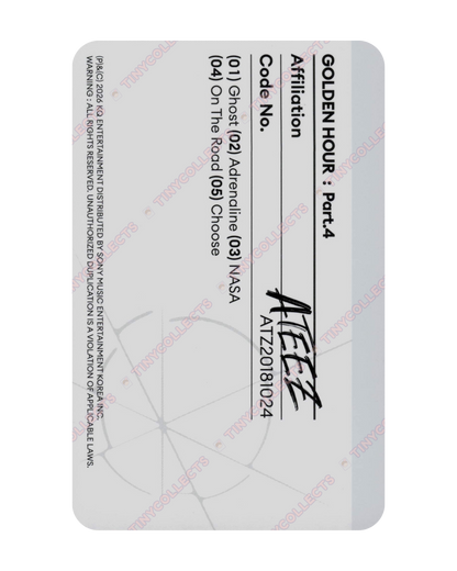 Hongjoong Z ver. Z album incl. Golden Hour part 4 ATEEZ