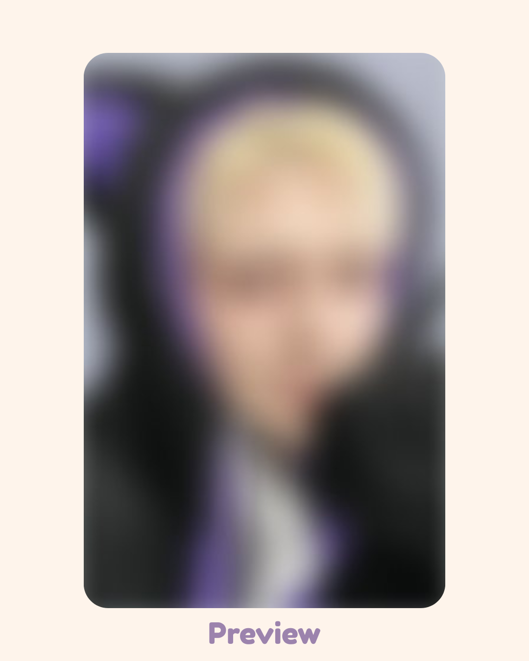 Yeosang Makestar 4.0 Black Cat ver. fansign benefit Golden Hour part 4 ATEEZ