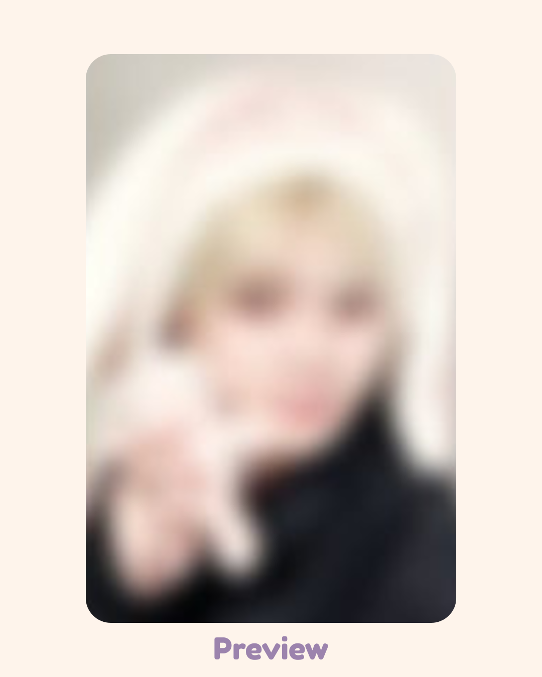 Yeosang Hellolive 5.0 Bunny Blanket ver. fansign benefit Golden Hour part 4 ATEEZ