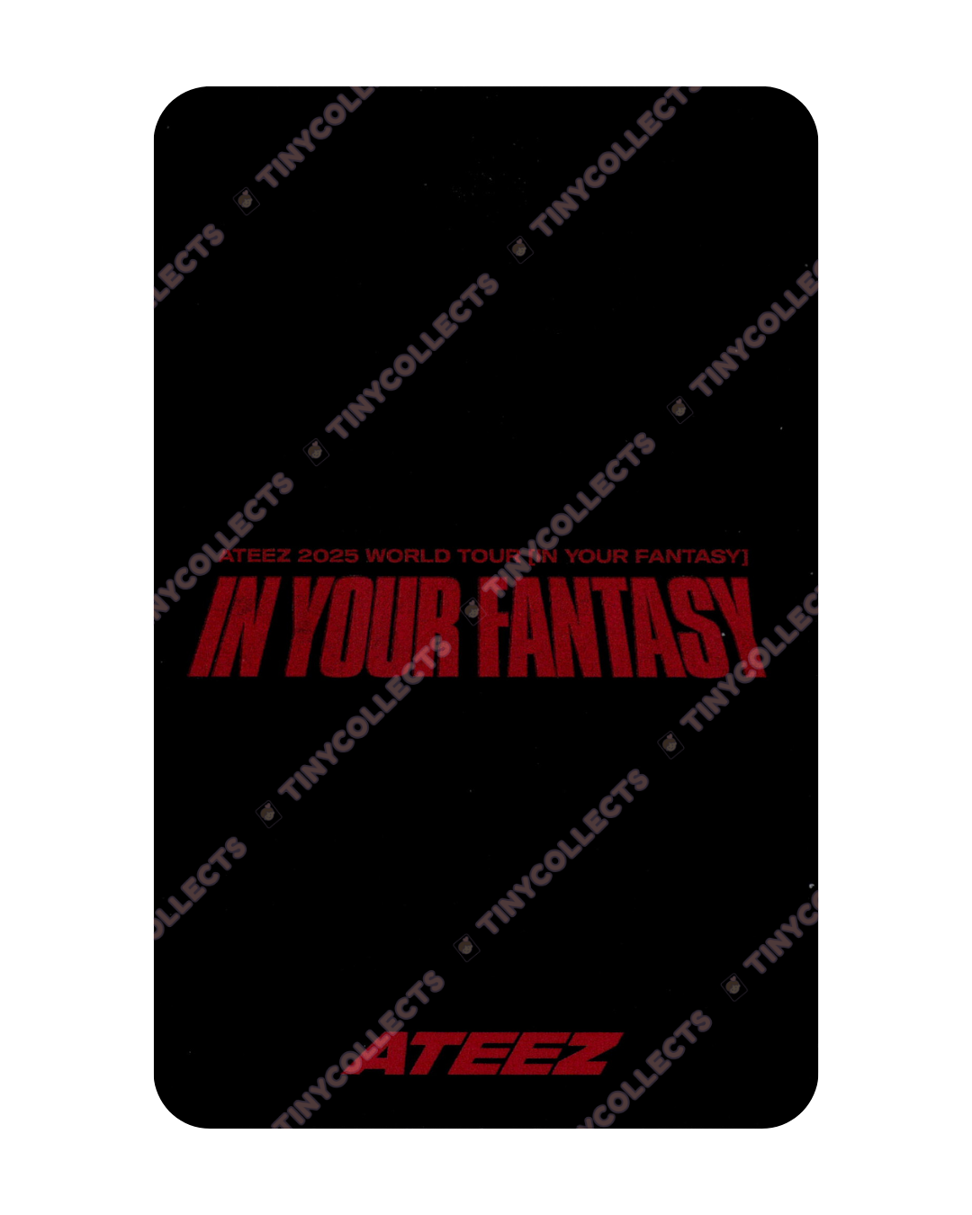 Mingi IYF Tour Japan Trading Card ver. 1 merch ATEEZ