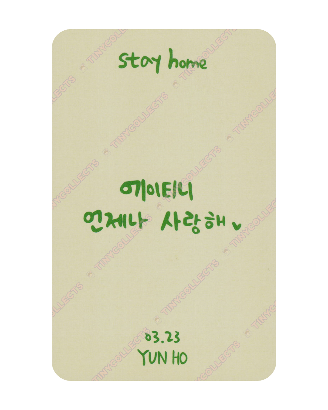 Yunho Stay Home 2021 HBD Merch incl. ver. A ATEEZ
