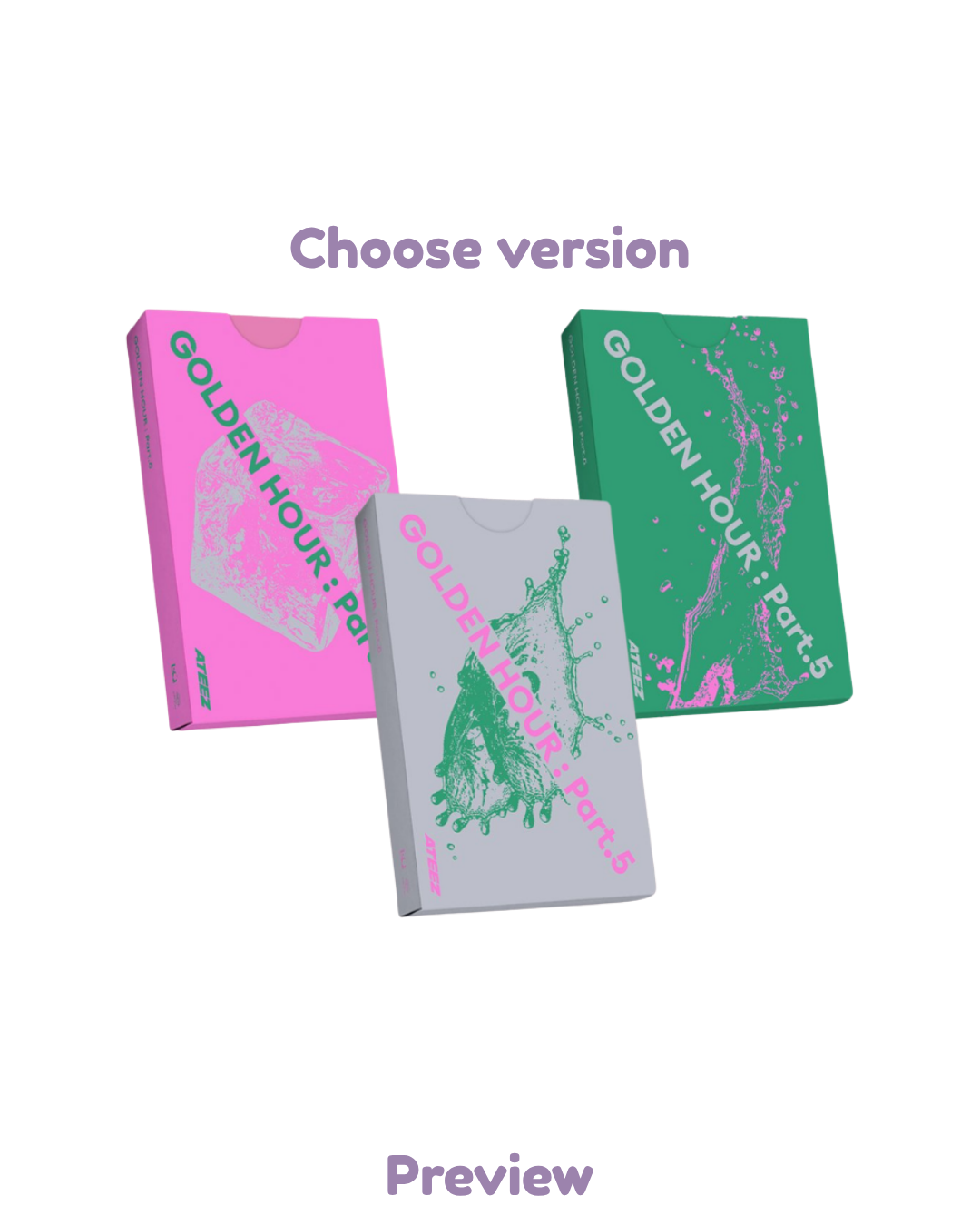 Sealed Poca album choose version Golden Hour part 5 ATEEZ