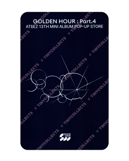 Yunho Soundwave Lucky Draw Fluttering ver. Pop-up Golden Hour part 4 ATEEZ