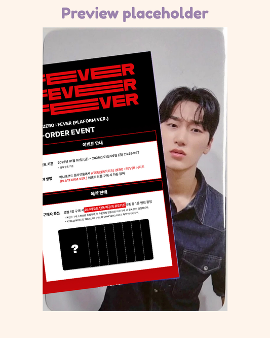 [03/26] San Minirecord Fever ver. POB Platform ATEEZ