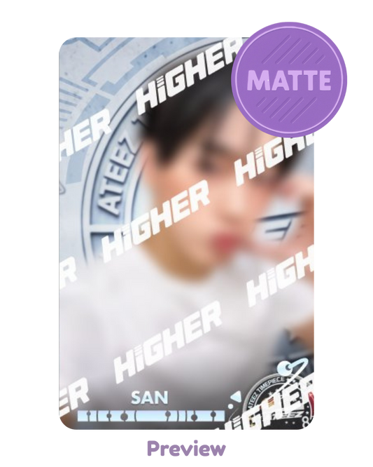San Higher Timepiece NASA selfie SPACE ver. Matte Golden Hour part 4 ATEEZ