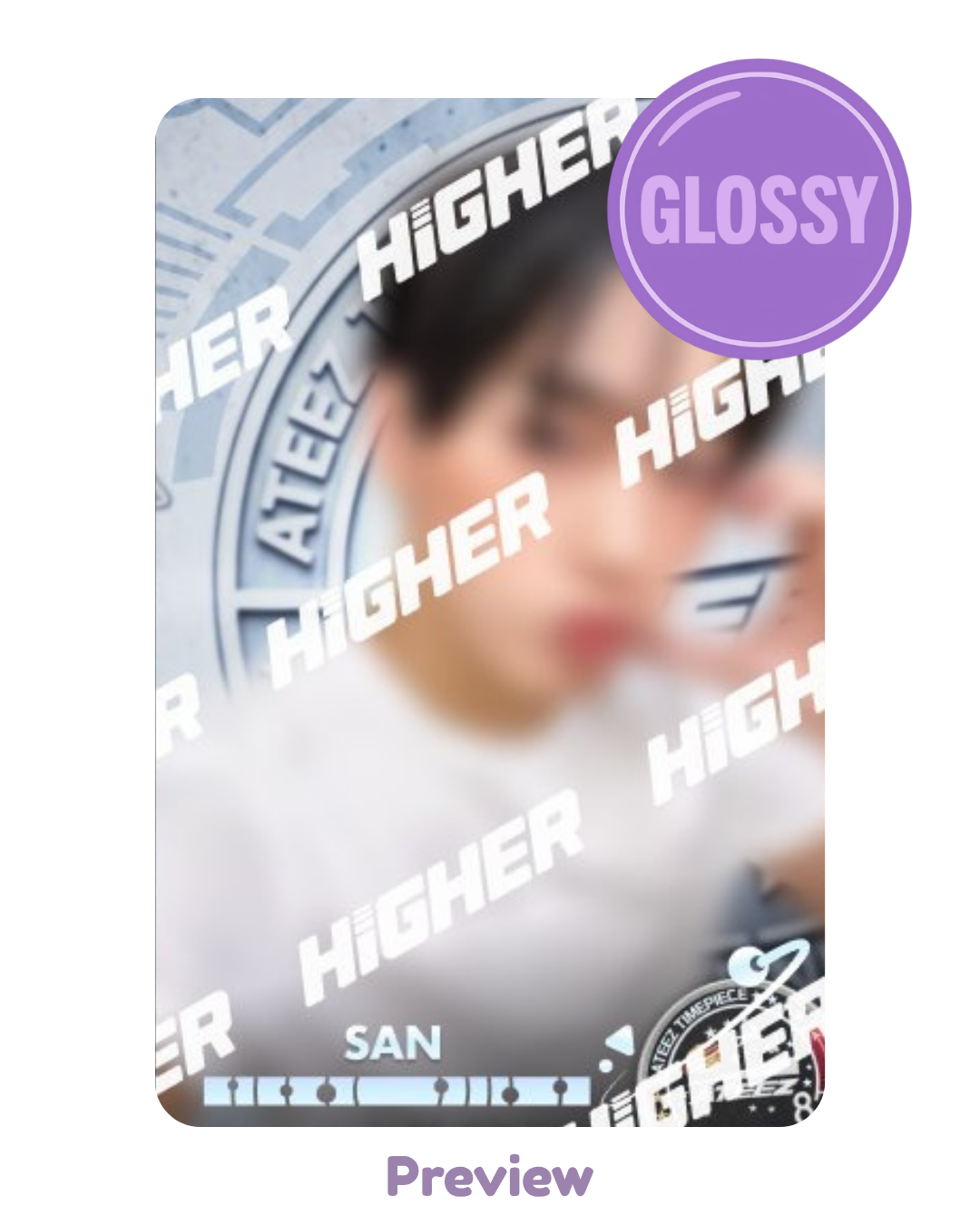 San Higher Timepiece NASA selfie SPACE ver. Glossy Golden Hour part 4 ATEEZ