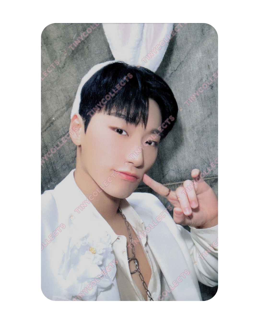 San Makestar 3.0 Bunny Ears Headband ver. fansign benefit Golden Hour Part 1 ATEEZ