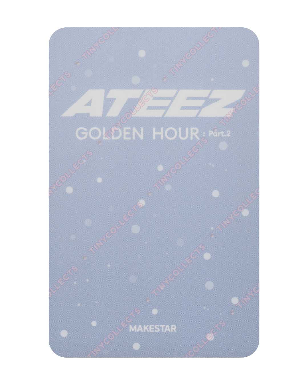 Mingi Makestar 3.0 Winter ver. fansign benefit Golden Hour part 2 ATEEZ