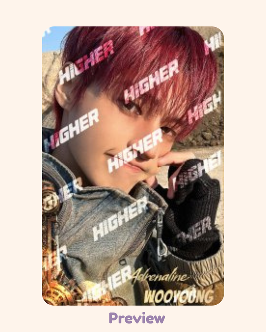 Wooyoung Higher Timepiece Comeback Special ver. Golden Hour part 4 ATEEZ