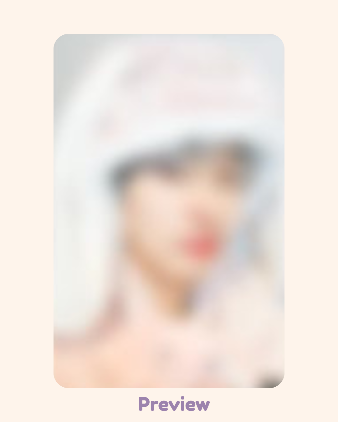 Mingi Hellolive 5.0 Bunny Blanket ver. fansign benefit Golden Hour part 4 ATEEZ
