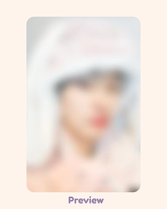 Mingi Hellolive 5.0 Bunny Blanket ver. fansign benefit Golden Hour part 4 ATEEZ