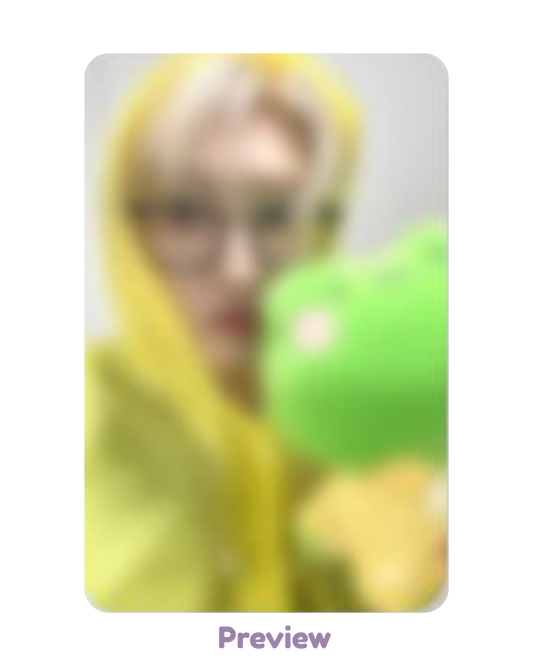 Mingi Jump Up Lucky Draw 1.0 Jump Up Raincoat ver. Golden Hour part 4 ATEEZ